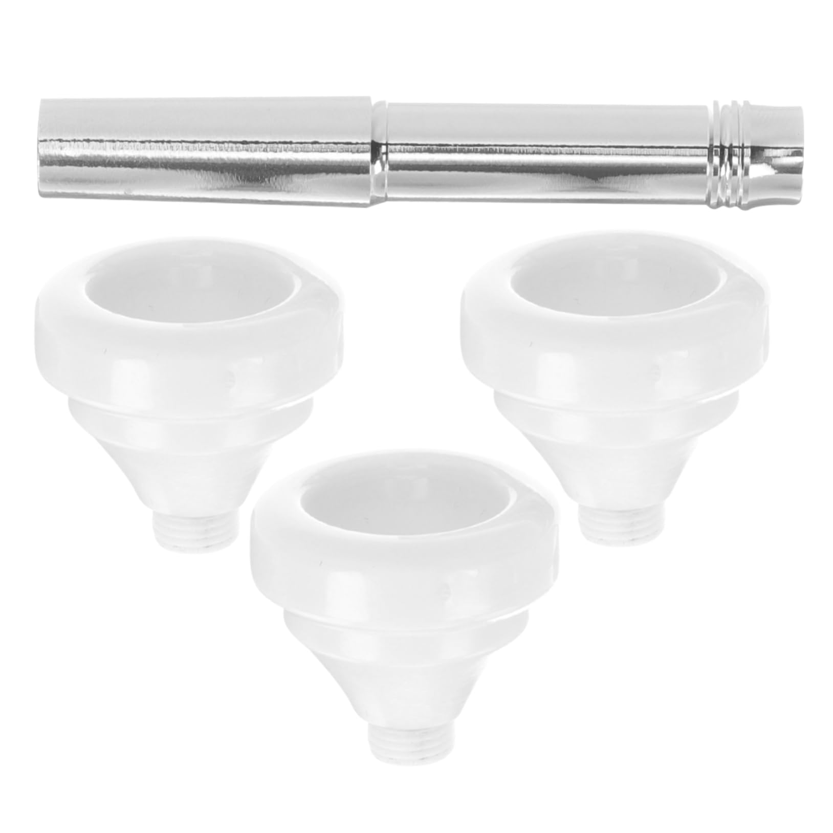 FAVOMOTO Trumpet Mute Nozzles Set of 3 Trumpet Mouthpiece Gear for Beginners Professionals