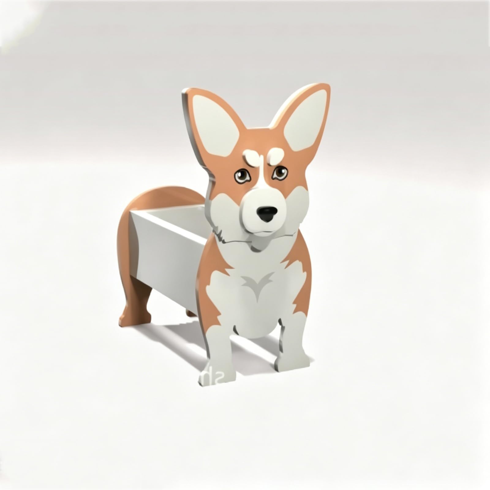 Laamiasm Succulent Cactus Herb Dog Planter for Corgi – Perfect Shape Planter for Small Plants with Drainage Hole