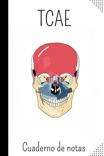 Cuaderno de notas escolar skull Libreta con interior de puntos. 100 páginas. Auxiliar de enfermería, enfermero , medicina (Spanish Edition)