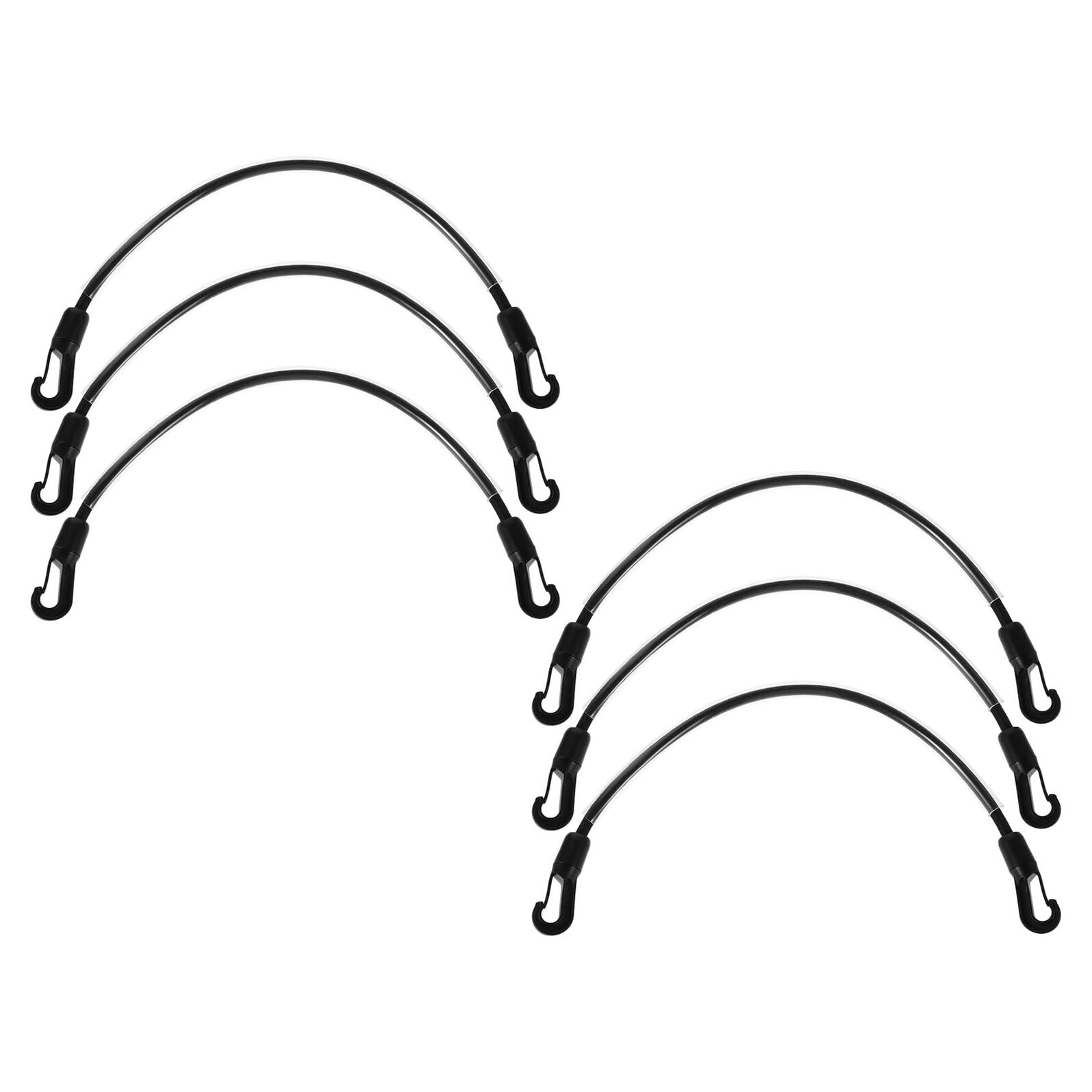 6 Stück 6 Stück Elastische Pferdebeinschlaufen mit Doppelten Metallclips 56cm lang Wetterfeste Ersatz Beinriemen für Pferdedecken Sicherer Halt für Ganzjährigen Einsatz
