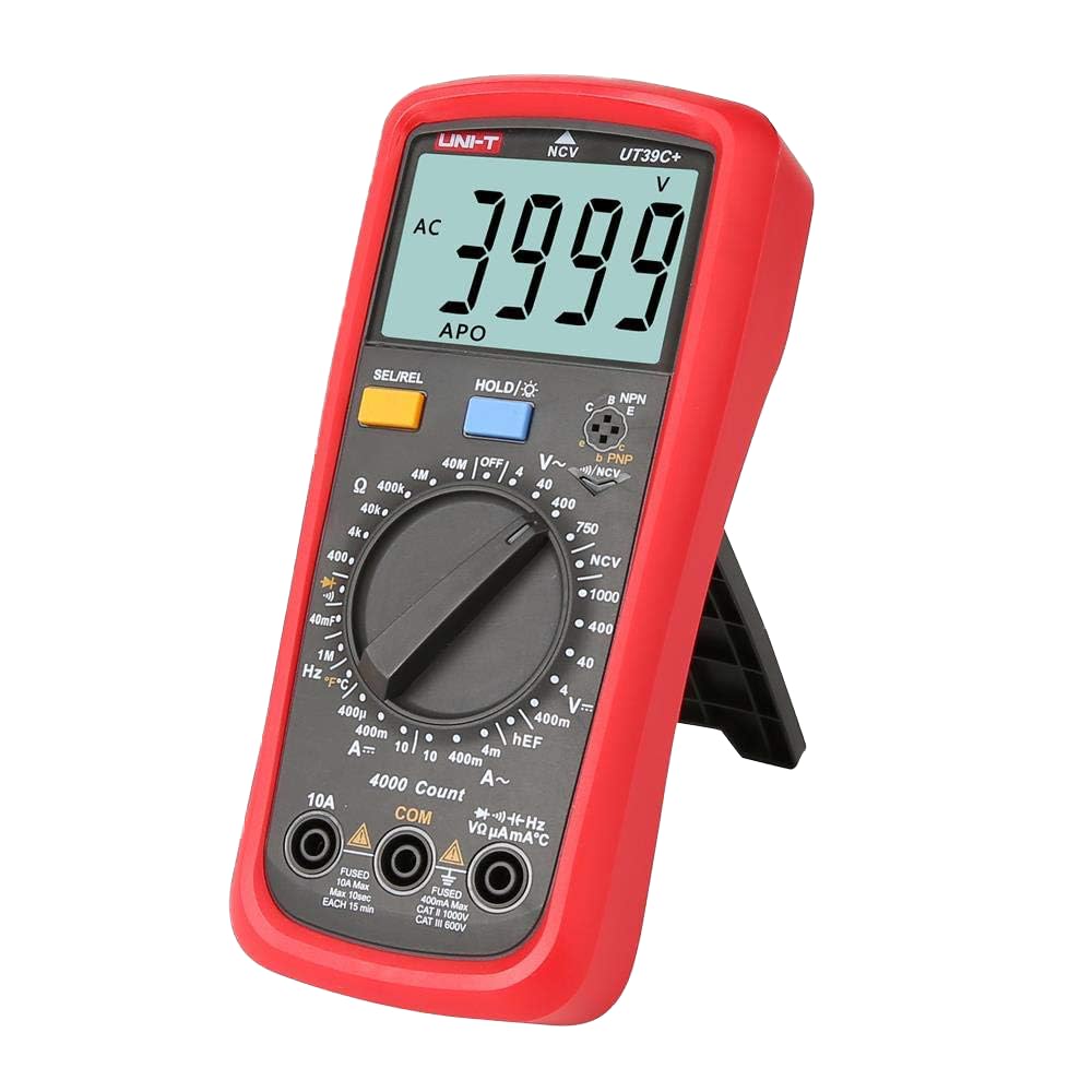UNI-T UT39A+ Digital Multimeter Auto Range with LCD Backlight Data Hold Multimetro Tester (UT39A+)