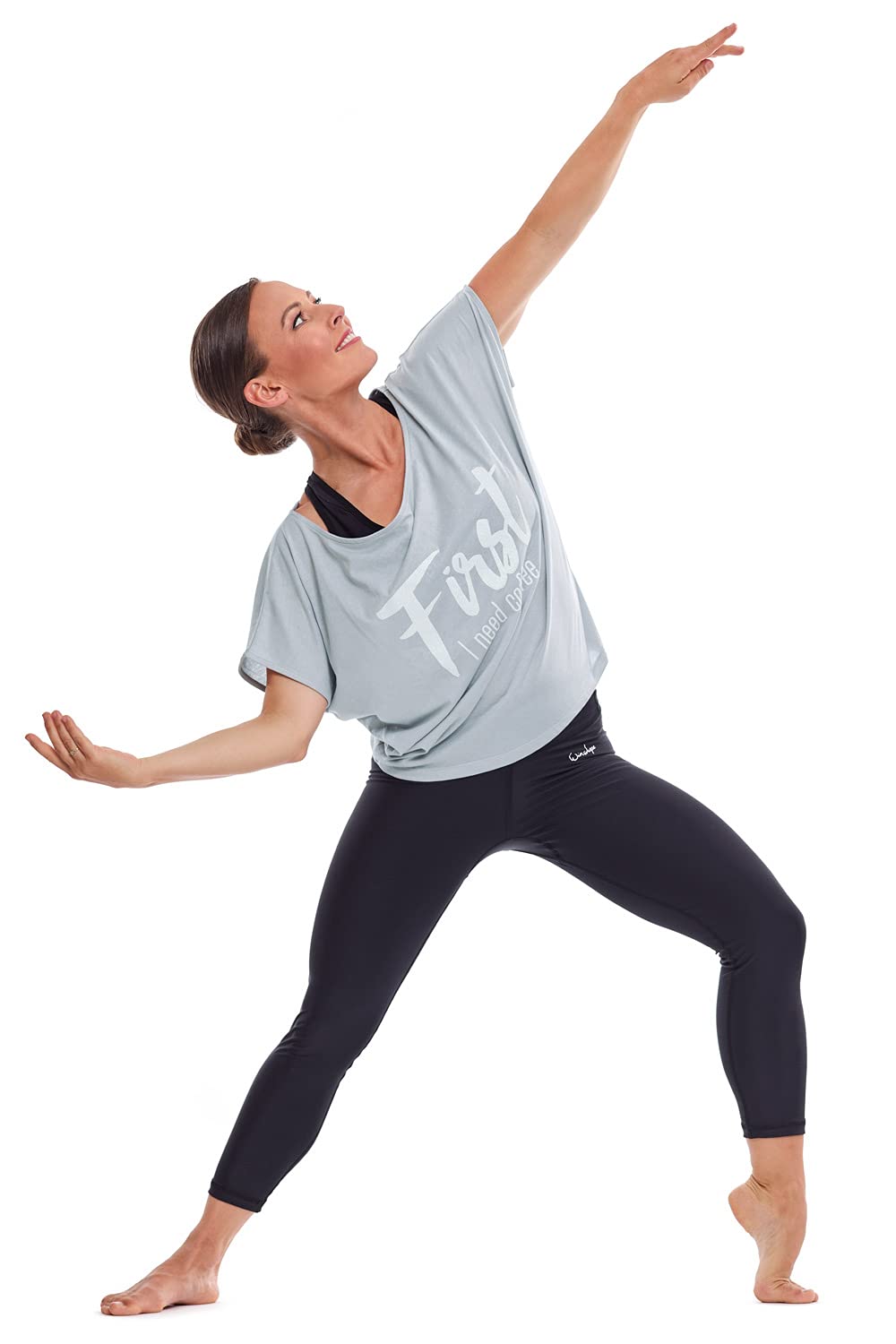 WINSHAPE Legging Fonctionnel Power Shape Ael302 pour Femme avec Effet antidérapant, Femme, Leggings, AEL302, Noir, m