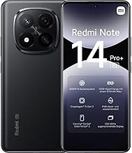 Xiaomi Redmi Note 14 Pro+ 5G Smartphone, 8+256Go, Noir, 200MP Pro-Grade AI Camera, IP68, 120W HyperCharge, fonctionnalités AI (Pas de Chargeur Inclus)