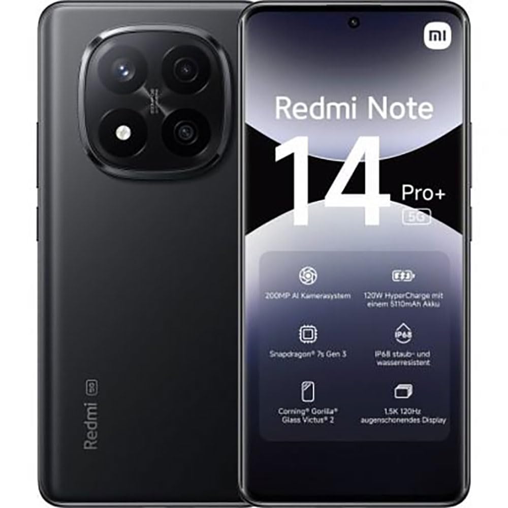 Xiaomi Redmi Note 14 Pro+ 5G 256GB Midnight Black