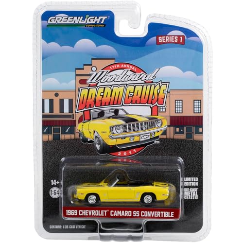 Greenlight Collectibles 1:64 Dream Cruise Series 1 1969 Car Camaro SS Convertible