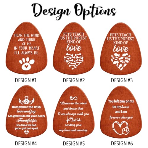 Image of Personalized Pet Memorial Wind Chimes - Dog Memorial Gifts for Loss of Dog,Dogs Remembrance Bereavement Gift,Custom Pet Loss Sympathy Gifts in Memory of Dogs Cats (Design 2)
