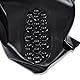 Rubberfashion Latex Hotpants - hoher sexy Rubber Slip - Hot Pants mit Stimulationsnoppen - Latex Dessous Damen schwarz 0.4mm M