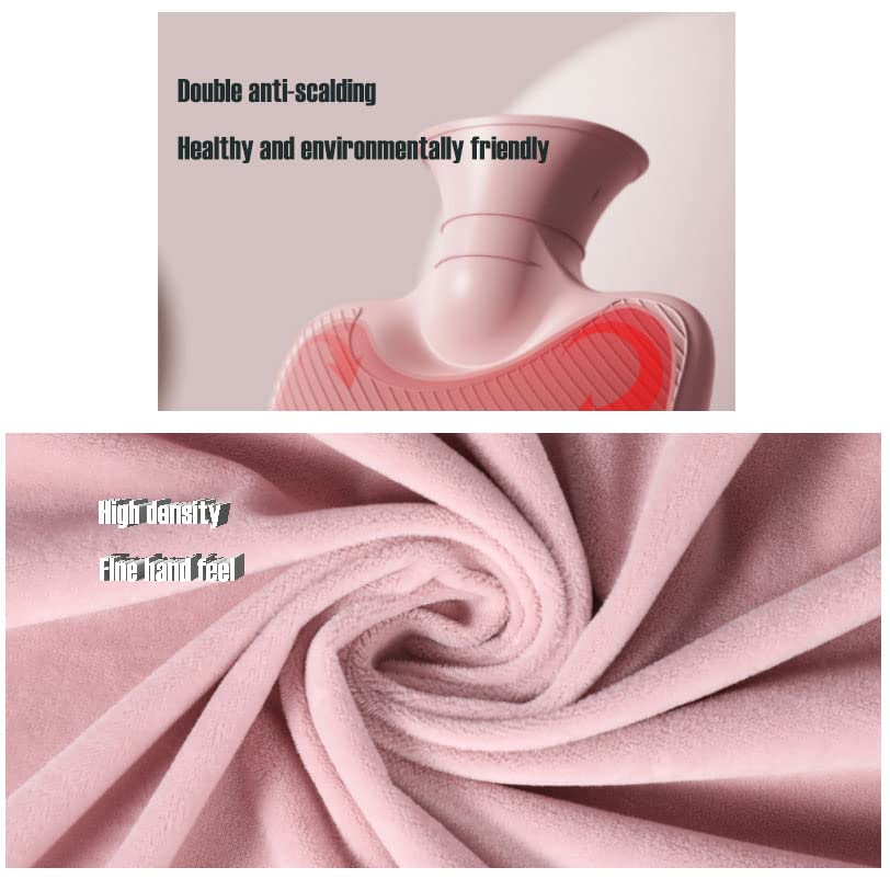 Bouillotte 2L cadeau idéal avec sa housse douce pour les personnes âgées