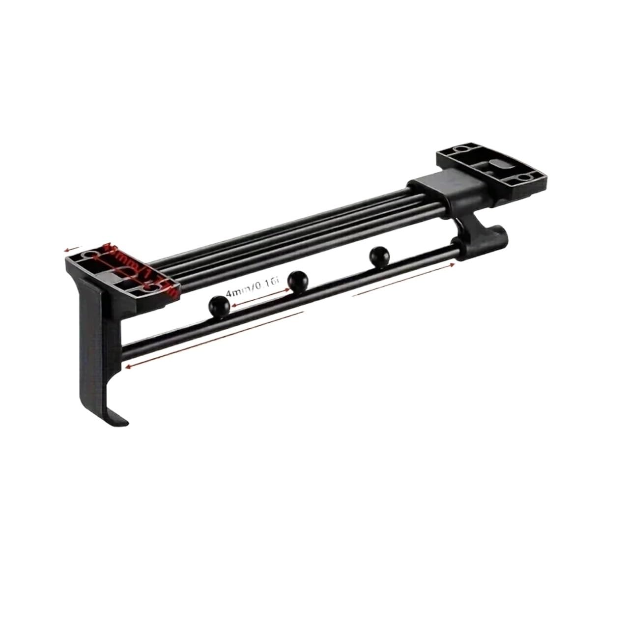 Pull Out Clothes Rail 1pcs Retractable Closet Pull Out Rod Valet Extending Rail Hanger Pants(Length-250mm)