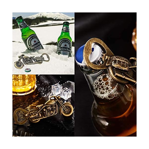 Saijer Abrebotellas Motocicleta,2 PCS Abridor De Motocicleta Abrebotellas Cerveza De Motocicleta Abridor De Botellas De… - Imagen 8