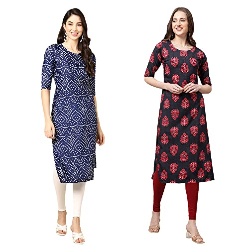 Image of Pinkmint Women's Crepe Regular Kurta