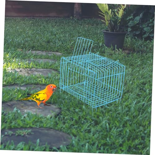 Image of Happyyami 4pcs Portable Bird Carrier Cage Wear-Resistant Travel Cage for Parrots and Small Pets Breathable Design for Outdoor Activities Secure Space for Stylish