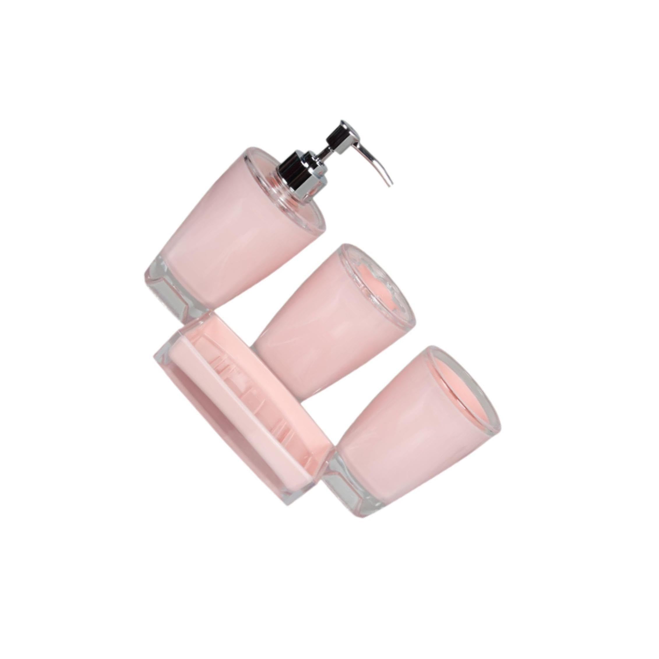 PIXZCSA Toothbrush Holder And Soap Dispenser Bathroom Accessories Set Acrylic Modern Options For Convenient Housewarming And Anniversaries. Portable Toothbrush Holder Apartment