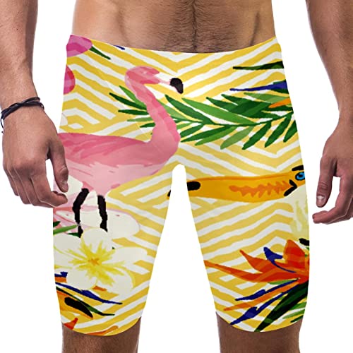 Bañador de secado rápido para hombre con estampado de olas doradas