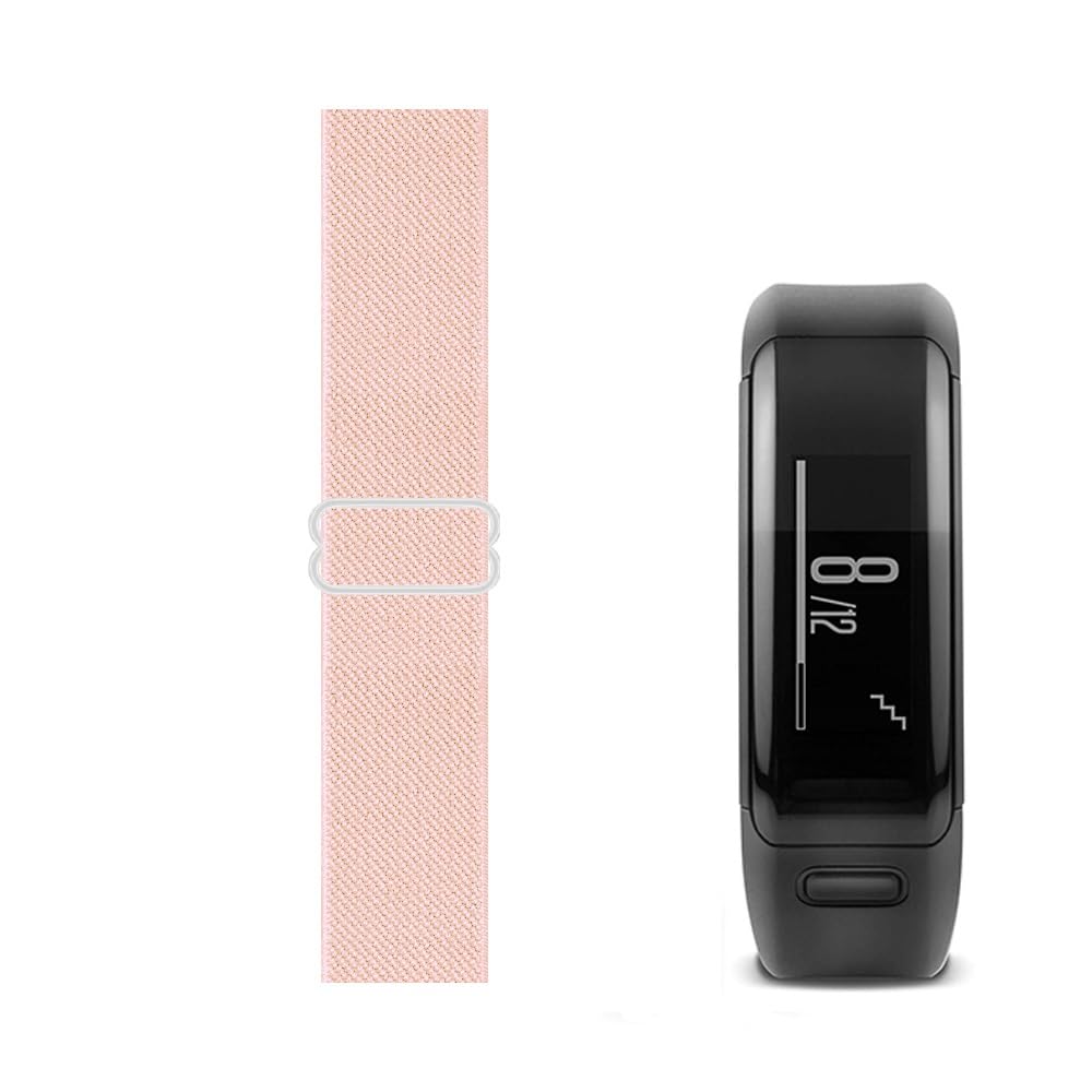 c2d joy stretchy loop strap adjustable elastic nylon wristband compatible with garmin vivosmart hr/hr+ and approach x40 watch