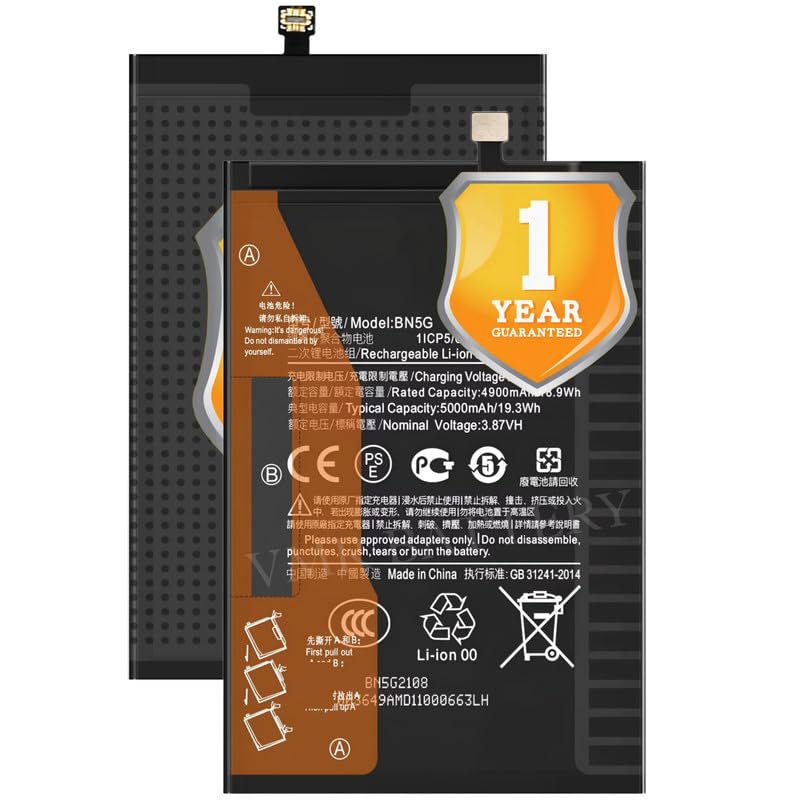 Image of Original BN5G Battery Compatible for Xiaomi Redmi 10A (220233L2C, 220233L2G, 220233L2I) | Redmi 10C (220333QAG, 220333QBI, 220333QNY, 220333QL) - (5000mAh) - 1 Year Warranty K7