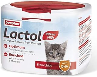 Beaphar | Lactol Kitten Milk | Milk Replacer | Complete Feed for Newborn & Weaning Kittens | DHA & Taurine | Suitable for Hand Rearing | For Kittens from Birth | 250g