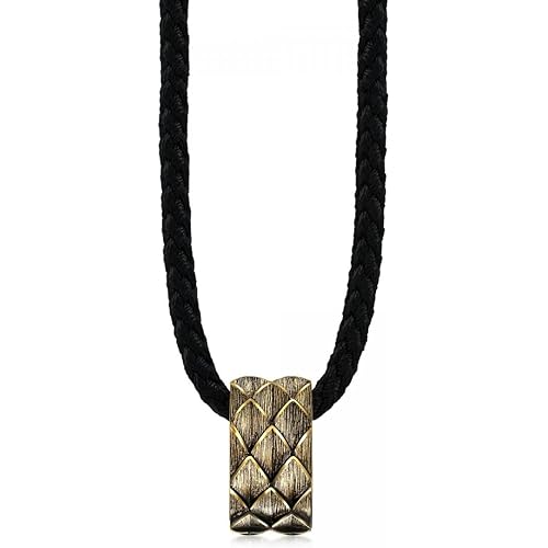 CHOW SANG SANG Noir Legends 999 24K Gold Price-by-Weight 10.85g Gold Dragon Scale Pattern Long Necklace for Unisex, Men, Women 94372Z | 23.6 Inches, (60 CM)