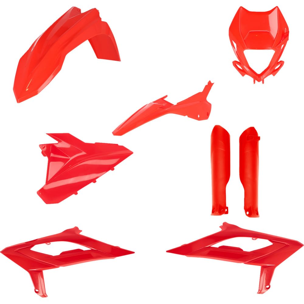 Kit plastique Cycra 5 elements Beta Enduro 2023 rouge complet - 2
