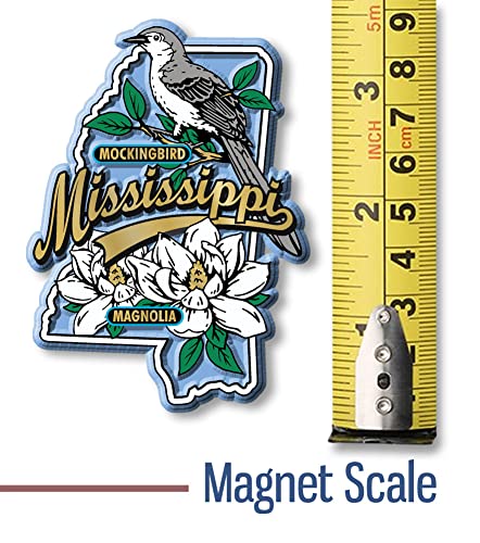 Imán Decorativo de Mapa Mississippi 2.3 x 3.2 pulgadas miniatura 5