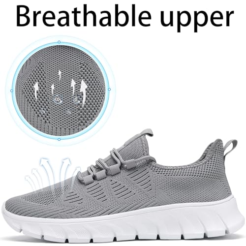 Image of Mens Running Shoes Tennis Shoes Walking Gym Sneakers Lightweight Non Slip Mesh Casual Workout Sneakers