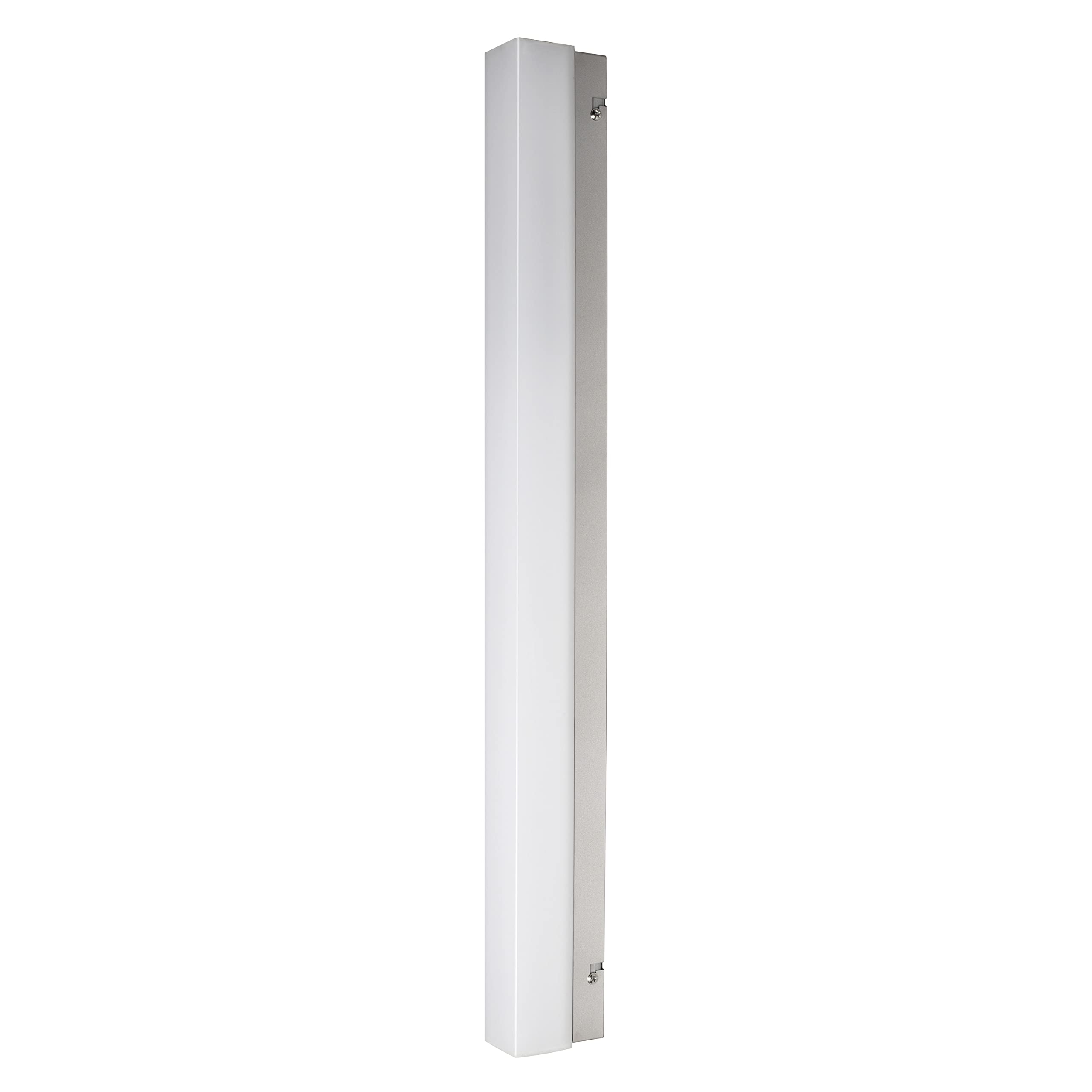 LEDVANCE Pratica Lampada da Specchio a LED per il Bagno in Alluminio di Alta Qualità, Colore della Luce Regolabile con Interruttore a Parete (Bianco Caldo/Bianco Freddo),14W,LED Quadrato IP44Click-Cct