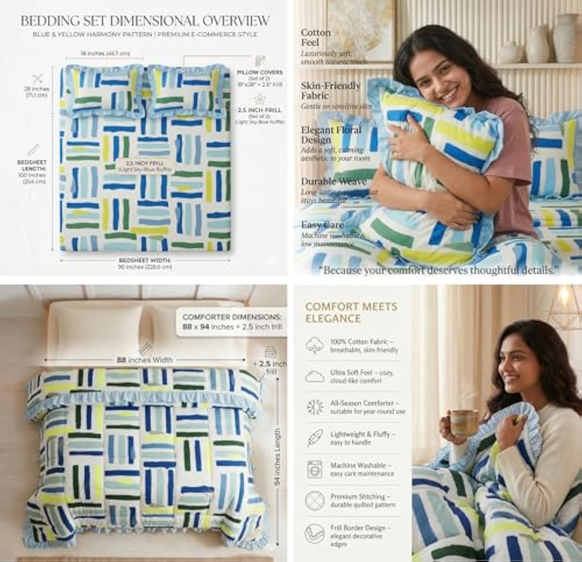 4 Piece Bed in a Bag Set