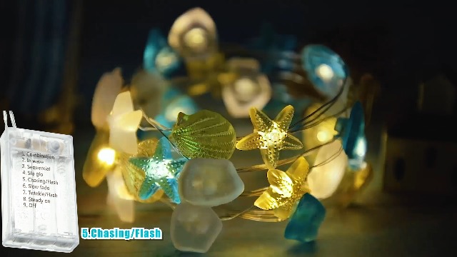 shell light ＊ beach ＊ シェルライト ランプ LED shell light 。 】シェルライト/ヒトデ/LED/starfish