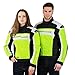Produktbild Leichte Motorradjacke mit Protektoren -X66- Roller Motorrad Jacke Herren Sommer Winter Textil Kurz Männer Protektorenjacke Wasserdicht - Neon-Gelb-Grün-Weiß - S