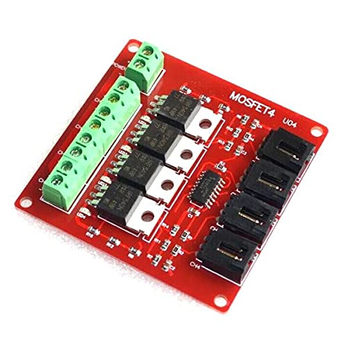 Arduino�p��4�`�����l��4���[�gMOSFET�{�^��IRF540V4.0 + MOSFET�X�C�b�`���W���[��