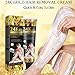 DISAAR BEAUTY Hair Removal Cream 24k Gold Essence Collagen Argan Oil 3 Minutes Quick & Easy To Use Face Body Legs Depilating Moisturizing 100ml/3.38fl.oz (24k Pure Gold Collagen)