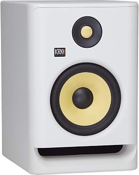 KRK RP7 Rokit 7 G4 Professional Bi-Amp 7" Powered Studio Monitor, White Noise