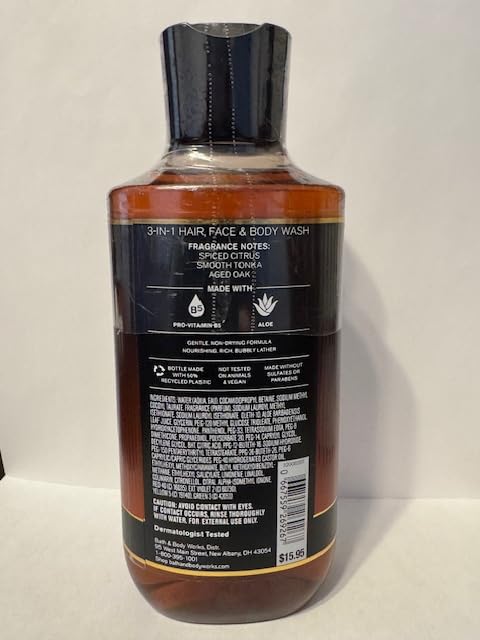 Single Barrel Bourbon 3-in-1 Hair, Face, and Body Wash