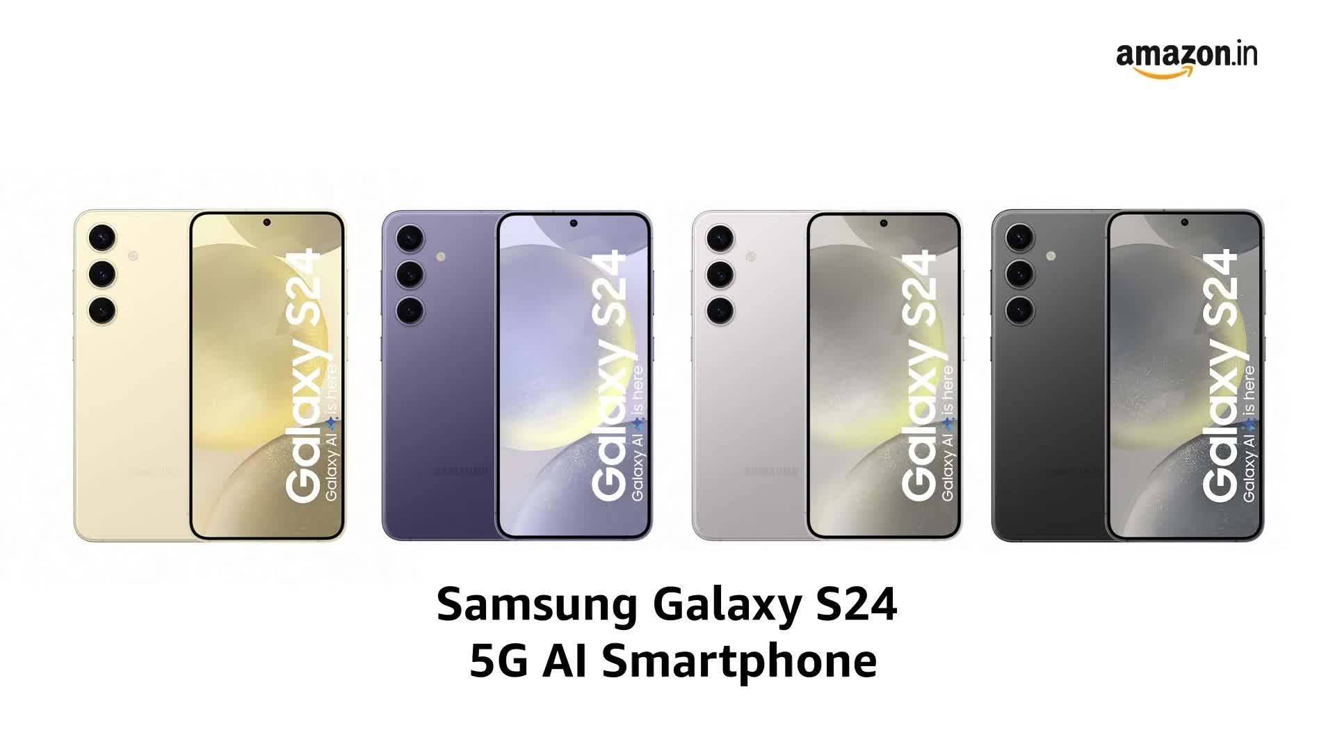 Samsung Galaxy S24 5G AI Smartphone (Cobalt Violet, 8GB, 128GB