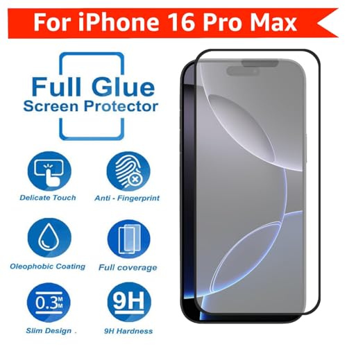 Image of Tempered Glass Screen Protector (For iPhone 16 Pro Max (Gaming))