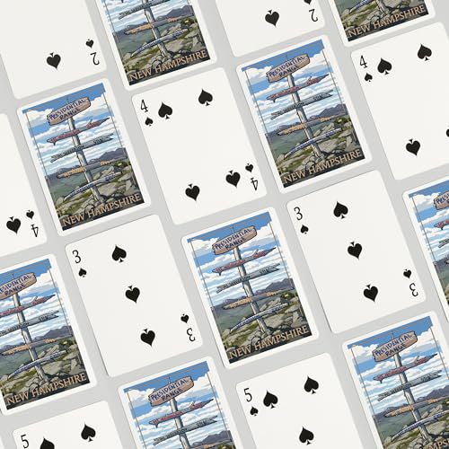 Lantern Press Presidential Range naipes poker 52 miniatura 4