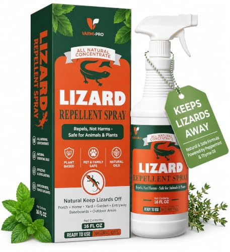 VarmiPro Lizard Repellent Spray, Lizard Deterrent, Natural Oils, 16 fl oz