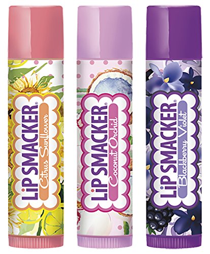 Lip Smacker Floral Scent Lip Balm, 3 Flavor Set (Pack of 2)