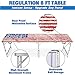 GoPong 8 Foot Portable Beer Pong / Tailgate Tables (Black, Football, American Flag, or Custom Dry Erase)