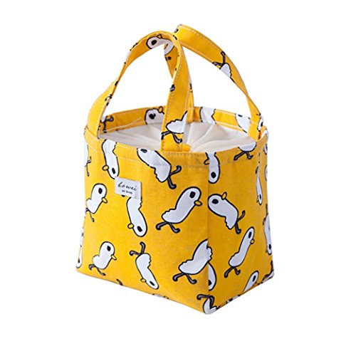 ZARLLE Aislamiento TéRmico Almuerzo Caja Almuerzo Bolso Cooler Bag Bolsa De Contenedor, Multiuso Caja De Almuerzo para Hombres,Mujeres,NiñOs,Bebé,Bolso TéRmico para Camping (Un tamaño, Z Amarillo)