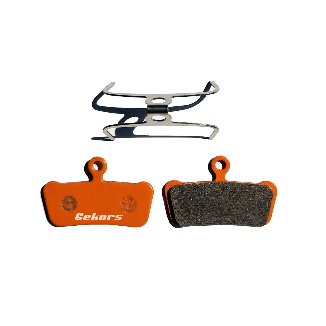 Gekors Ceramic Copper-Free Bicycle Disc Brake Pads for SRAM Guide Avid X0 Trail, 1 Pair with a Spring