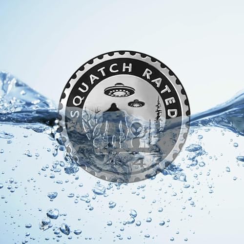 Image of Squatch Aliens 4Pcs Badge Rated Metal Automotive Emblem, 3D Car Badges Compatible for Jeep Wrangler Vehicles Trucks SUV