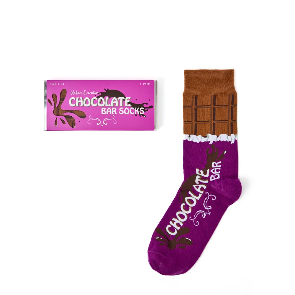 Urban Eccentric Unisex Multicolour Chocolate Socks | Gift | 1 Pair | Cotton Rich Socks | Premium Socks | Novelty | Gifts