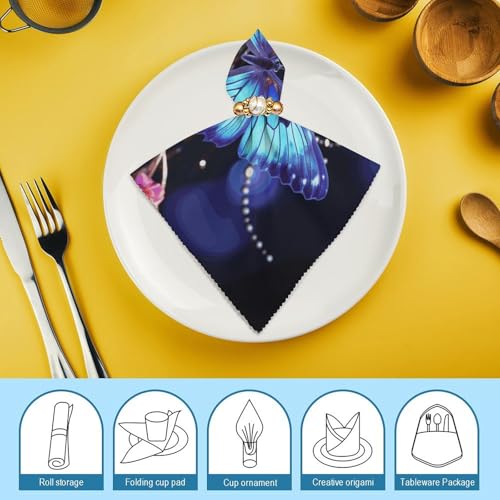 Servilletas de Tela Beauty Butterfly Pack 6 miniatura 7