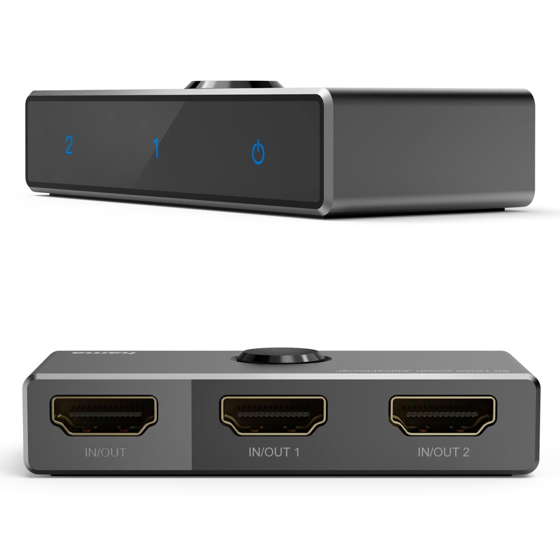 Hama Switch HDMI 8K (2 in 1 out/1 in 2 out, 8K HDMI Switch per TV, PC, monitor, lettore Blu-ray, console, proiettore)