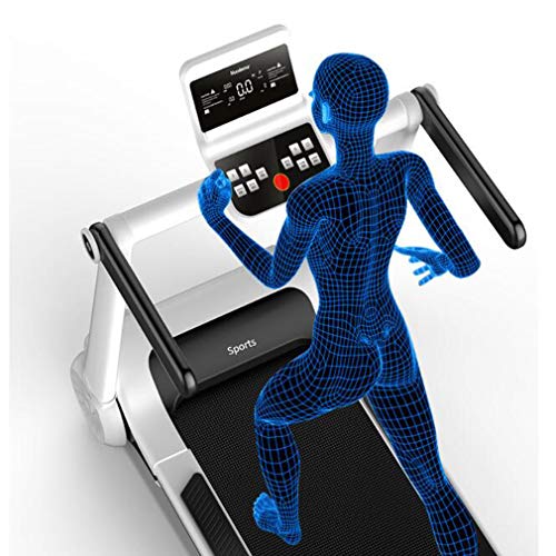 Image of Treadmill for Home Gym 220 Lbs Weight Capacity Portable Exercise Machine Motorised Running Equipment with Pulley