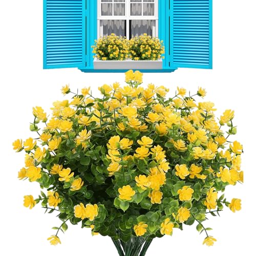 Plantas y flores artificiales, flores falsas, plantas falsas realistas, adaptabilidad para todo tipo de clima, bajo mantenimiento, 30 cm para el hogar, estudio, hotel