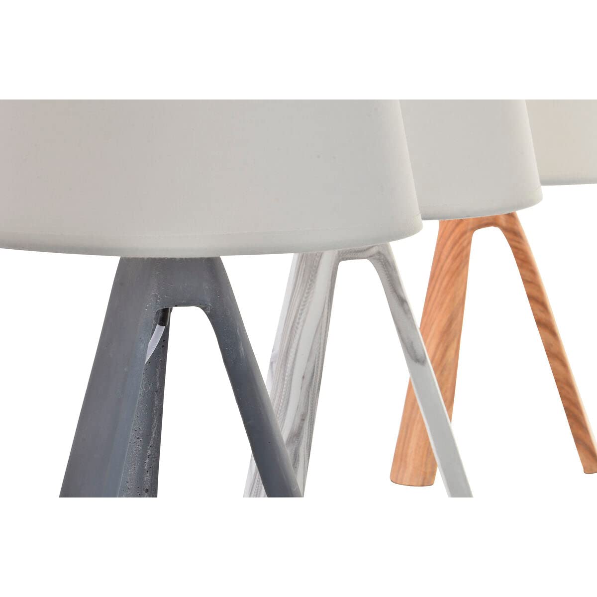 DKD Home Decor Lámpara de mesa Resina 230 V 40 W 20 x 20 x 31 cm 3 Piezas