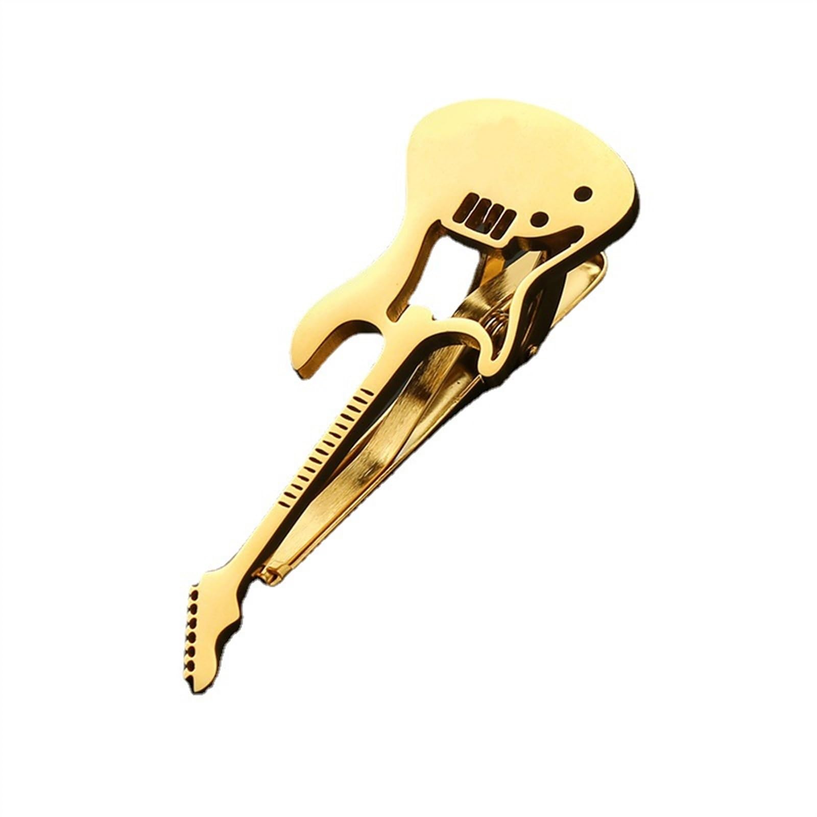 Pinces à Cravate for Hommes, Pince à Cravate personnalisée, Pince à Cravate en Acier Inoxydable for Hommes Pinces à Cravate de Guitare épingle Accessoires de fête de Mariage
