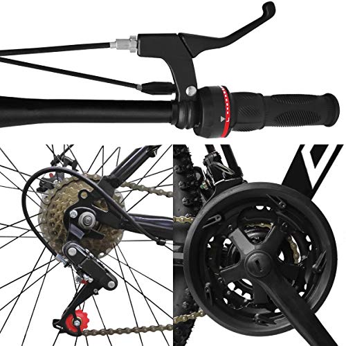 Bicicleta Aro 29 Quadro 15 Alumínio 21 Marchas Freio a Disco Mecânico Branco/Verde - Dropp